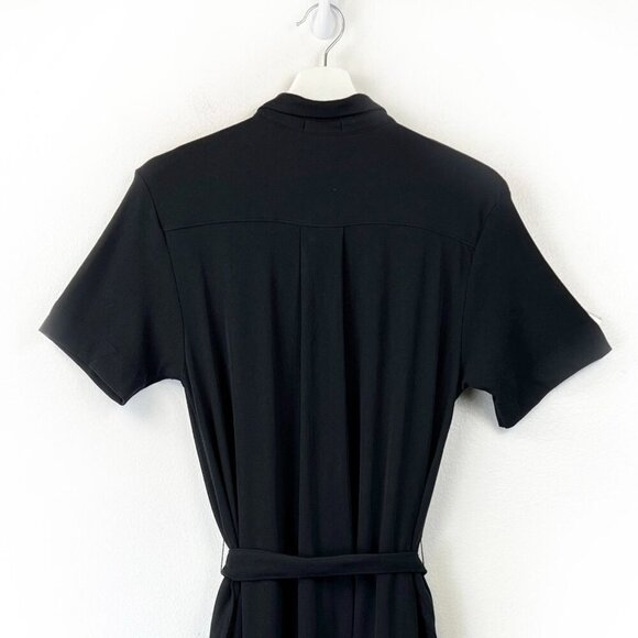 NWT ATM Side Slits Short Sleeve Midi Dress - Picture 5 of 11